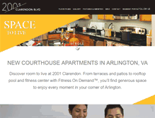 Tablet Screenshot of 2001clarendonapts.com